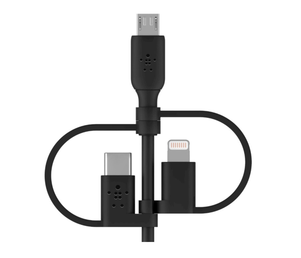 BELKIN Universal Cable Lightning/Micro/USB-C CAC001bt1MBK - 1330471 - zdjęcie 2